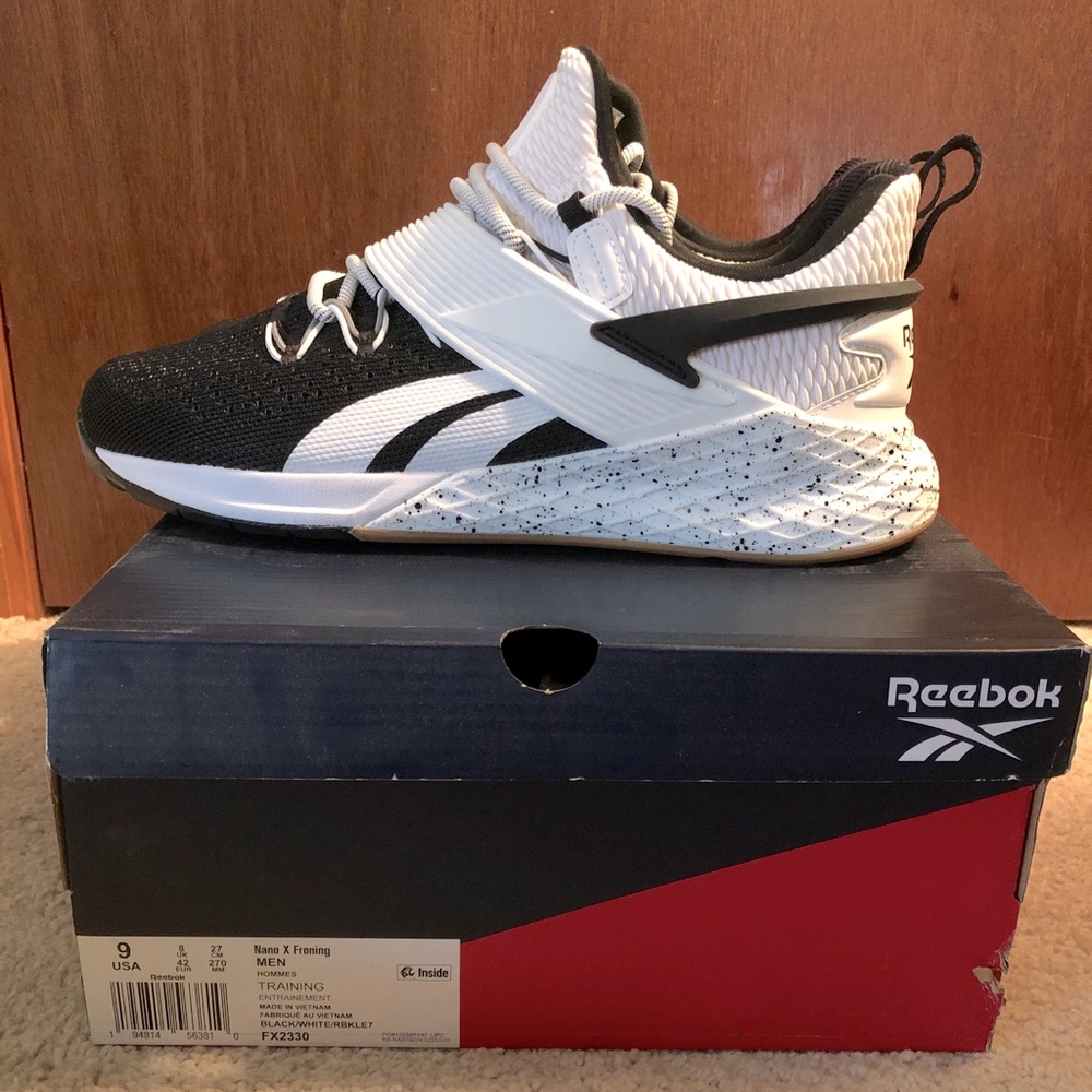 Reebok Nano X Froning mens 9.5 worn once like new
